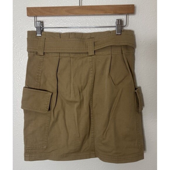 A.L.C. 'Mia' Belted tan beige Mini Skirt Size 4 - Picture 3 of 8